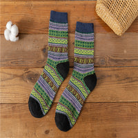 Autumn and Winter Retro National Style Wool Warm Socks