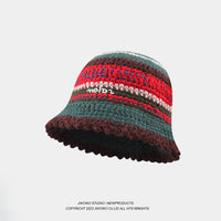 Retro Color Handmade Knitted Fisherman Hat