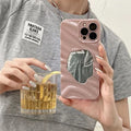 Wave Pattern Geometric Mirror Phone Case
