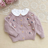 Trendy Round Neck Purple Sweater