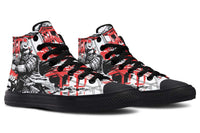 Printed Couple High-top Canvas Shoes