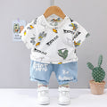 Boys Shirt Fashion Summer Short Sleeve Blouse And Pants