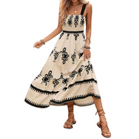 Womens Resort-style Printed Slip Dress