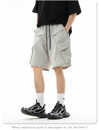 Three-dimensional Pocket Loose Casual Fifth Pants