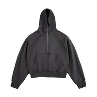 Hooded Pullover Half Zipper SweaterLoose Couple