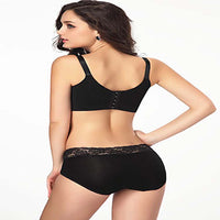 Silk Protein Lace Gather Adjustment Bra
