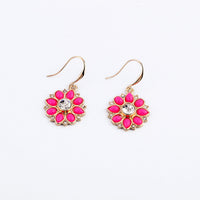 Diamond-encrusted Gemstone Earrings Girlfriends Same Gift Ear Rings