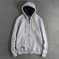 Cardigan Sweater Men's All-match Casual Solid Color Hoodie Fashion
