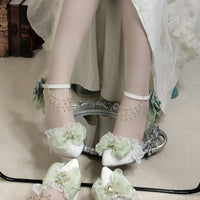 Flower Wedding High Heels Bow Handmade