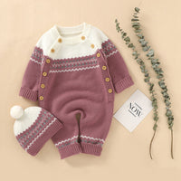 Men's And Women's Baby Cotton Sweater Crawling Clothes