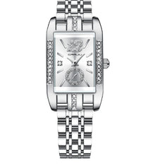 Stainless Steel Simple Square Business Fashion Watch