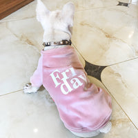Double Sided Gold Velvet Thickened Dog Sweatshirt