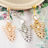 New Belly Button Ring Fashionable And Sexy Belly Button Nail Zircon