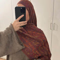 European And American Popular Ethnic Style Cashew Pattern Jacquard Tassel Scarf For Women