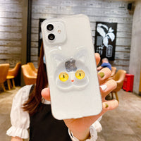 Compatible with Apple , Mobile Phone Shell Transparent Tide Brand Epoxy Glitter Starry Sky