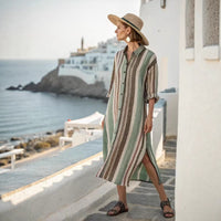 Fashionable Retro V-Neck Elegant Womens Dress