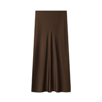 Silk Satin Texture Simple And Fashionable Straight Skirt For Women