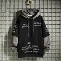 Men's Loose Trend Fake Two Piece Fleece Sweater