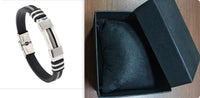Fashionable Snake-Print Plated Steel Chain Bracelet