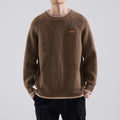 Mens Loose Fit Raglan Knitted Sweater For FallWinter