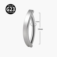 G23 Titanium Navel Stud Glossy Plating 14g Navel Buckle