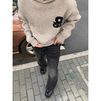 American High Street Retro Black Straight Skinny Jeans For Men