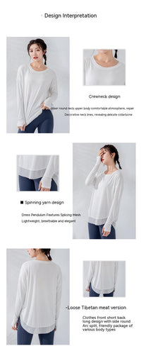 Sports Loose Long Sleeve Top Women's Yoga Clothes
