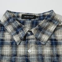 Fashion Personality Punk Plaid Loose Shirt Men