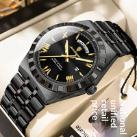 Trendy Men's Night Light Waterproof Watch