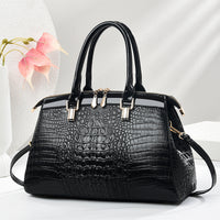 Patent Leather Large-Capacity Commuter Handbag European And American Style