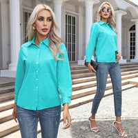 Womens SpringAutumn New Style Casual Long-Sleeve Shirt Womens Top