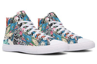 Printed Couple High Top Canvas Shoes