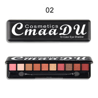 Creative 10 Color Matte Pearlescent Eyeshadow Palette