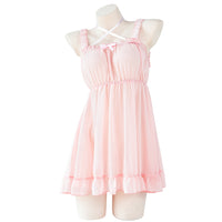 Seductive Semi-sheer Backless Chiffon Dress