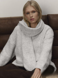 Loose And Idle Knitted V-neck Fashionable All-match Pullover Sweater