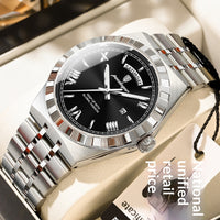 Trendy Men's Night Light Waterproof Watch