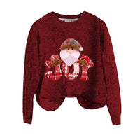 Womens Autumn Tops With Christmas Elements