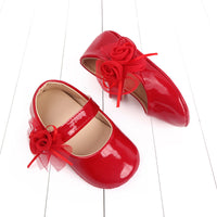 Baby Girl Spring And Summer New Shallow Mouth Patent Leather Soft Bottom Toddler Shoes