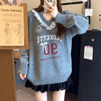 Autumn And Winter Sweet Style Thermal Sweater Pullover Top