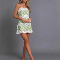Personality-fringed Spaghetti-strap Tube-top Slim-fit Linen Dress