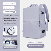 Backpack Women's Large Capacity Travel Men's Business Trip Can Be Expanded