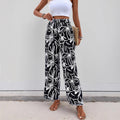 Women's Casual Printed Straight-leg Pants
