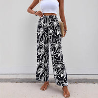 Women's Casual Printed Straight-leg Pants