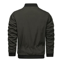 Casual Fashion Slim Men's Solid Color Stand Collar Coat