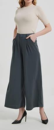 Women's Elastic High-Waist Casual Wide-Leg Pants