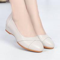 Womens Casual Round-toe Minimalist Low-heeled Shoes