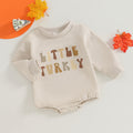 Children's Printed Contrast Color Romper
