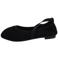 Womens Solid Color Versatile Low-cut Flat Shoes