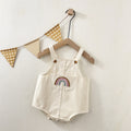 Baby Jumpsuit Spring And Autumn Men And Women Baby Loose Korean Style Rainbow Sling Triangle Jumpsuit Going Out Rompers