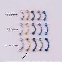 316L Medical Stainless Steel Spherical Eyebrow Nail Eyebrow Ring